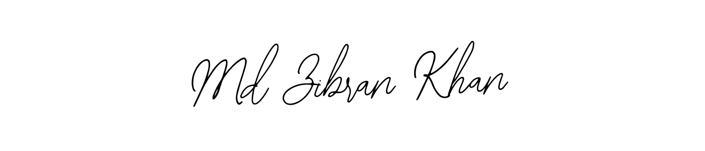 Md Zibran Khan stylish signature style. Best Handwritten Sign (Bearetta-2O07w) for my name. Handwritten Signature Collection Ideas for my name Md Zibran Khan. Md Zibran Khan signature style 12 images and pictures png