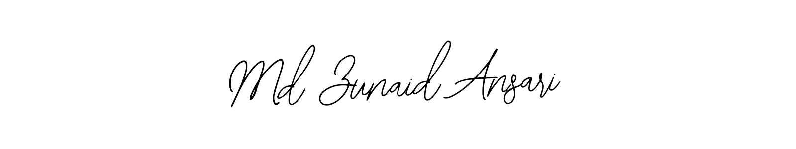 How to make Md Zunaid Ansari signature? Bearetta-2O07w is a professional autograph style. Create handwritten signature for Md Zunaid Ansari name. Md Zunaid Ansari signature style 12 images and pictures png