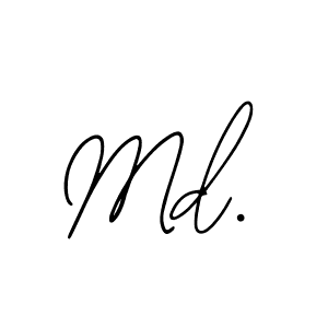 Use a signature maker to create a handwritten signature online. With this signature software, you can design (Bearetta-2O07w) your own signature for name Md.. Md. signature style 12 images and pictures png