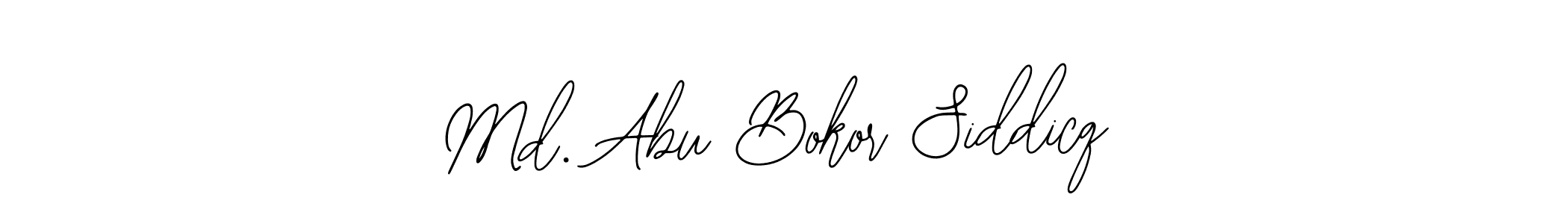 How to Draw Md. Abu Bokor Siddicq signature style? Bearetta-2O07w is a latest design signature styles for name Md. Abu Bokor Siddicq. Md. Abu Bokor Siddicq signature style 12 images and pictures png