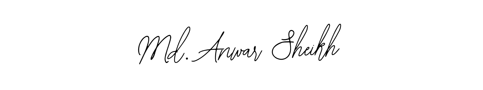 Design your own signature with our free online signature maker. With this signature software, you can create a handwritten (Bearetta-2O07w) signature for name Md. Anwar Sheikh. Md. Anwar Sheikh signature style 12 images and pictures png
