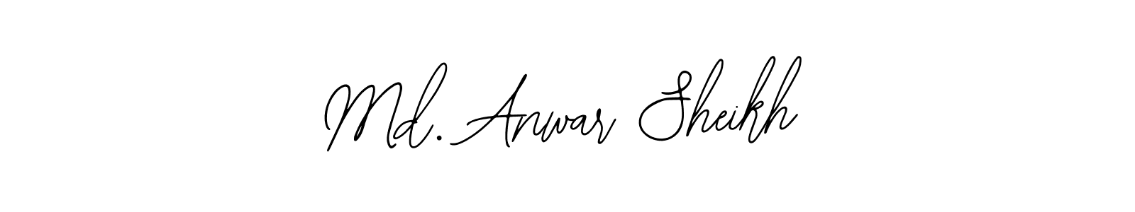 You should practise on your own different ways (Bearetta-2O07w) to write your name (Md. Anwar Sheikh) in signature. don't let someone else do it for you. Md. Anwar Sheikh signature style 12 images and pictures png