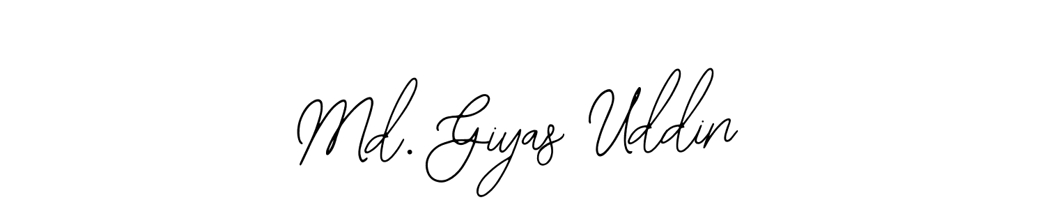 Design your own signature with our free online signature maker. With this signature software, you can create a handwritten (Bearetta-2O07w) signature for name Md. Giyas Uddin. Md. Giyas Uddin signature style 12 images and pictures png