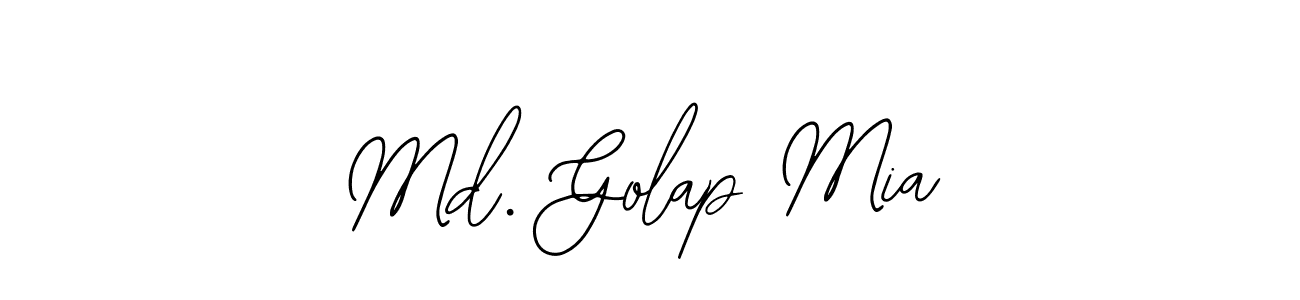 This is the best signature style for the Md. Golap Mia name. Also you like these signature font (Bearetta-2O07w). Mix name signature. Md. Golap Mia signature style 12 images and pictures png