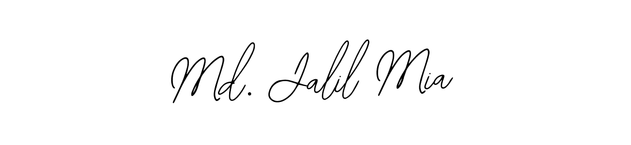 if you are searching for the best signature style for your name Md. Jalil Mia. so please give up your signature search. here we have designed multiple signature styles  using Bearetta-2O07w. Md. Jalil Mia signature style 12 images and pictures png