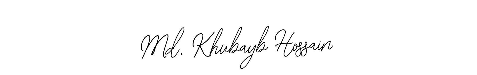 Md. Khubayb Hossain stylish signature style. Best Handwritten Sign (Bearetta-2O07w) for my name. Handwritten Signature Collection Ideas for my name Md. Khubayb Hossain. Md. Khubayb Hossain signature style 12 images and pictures png