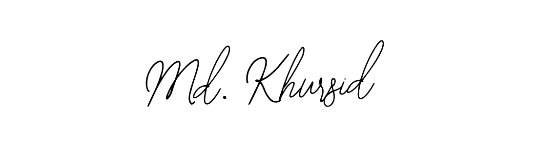 How to make Md. Khursid name signature. Use Bearetta-2O07w style for creating short signs online. This is the latest handwritten sign. Md. Khursid signature style 12 images and pictures png