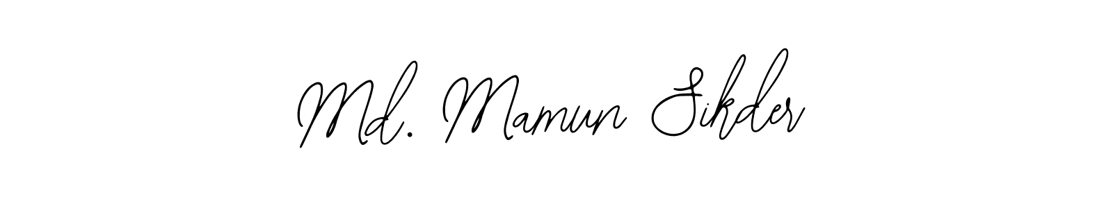 Design your own signature with our free online signature maker. With this signature software, you can create a handwritten (Bearetta-2O07w) signature for name Md. Mamun Sikder. Md. Mamun Sikder signature style 12 images and pictures png