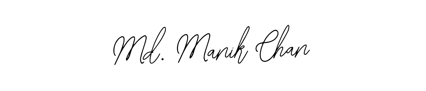Create a beautiful signature design for name Md. Manik Chan. With this signature (Bearetta-2O07w) fonts, you can make a handwritten signature for free. Md. Manik Chan signature style 12 images and pictures png