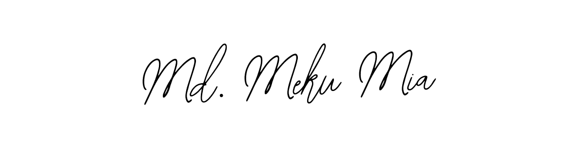 Bearetta-2O07w is a professional signature style that is perfect for those who want to add a touch of class to their signature. It is also a great choice for those who want to make their signature more unique. Get Md. Meku Mia name to fancy signature for free. Md. Meku Mia signature style 12 images and pictures png