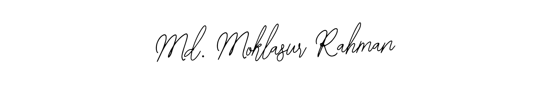 How to make Md. Moklasur Rahman name signature. Use Bearetta-2O07w style for creating short signs online. This is the latest handwritten sign. Md. Moklasur Rahman signature style 12 images and pictures png