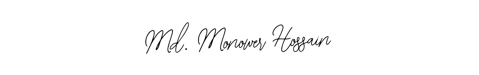 Also You can easily find your signature by using the search form. We will create Md. Monower Hossain name handwritten signature images for you free of cost using Bearetta-2O07w sign style. Md. Monower Hossain signature style 12 images and pictures png