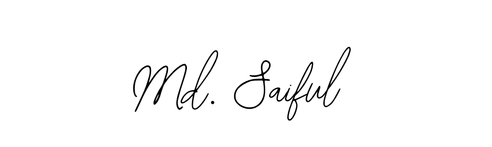 Design your own signature with our free online signature maker. With this signature software, you can create a handwritten (Bearetta-2O07w) signature for name Md. Saiful. Md. Saiful signature style 12 images and pictures png