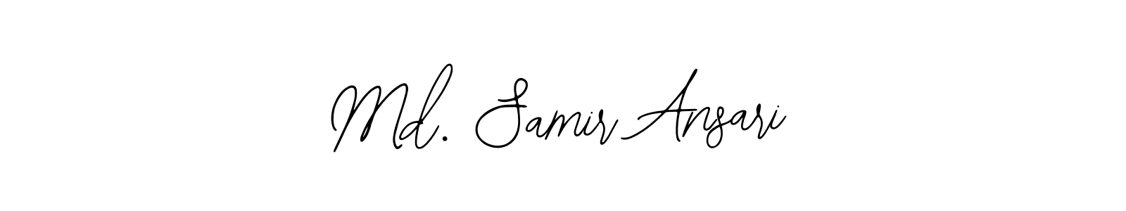 Use a signature maker to create a handwritten signature online. With this signature software, you can design (Bearetta-2O07w) your own signature for name Md. Samir Ansari. Md. Samir Ansari signature style 12 images and pictures png
