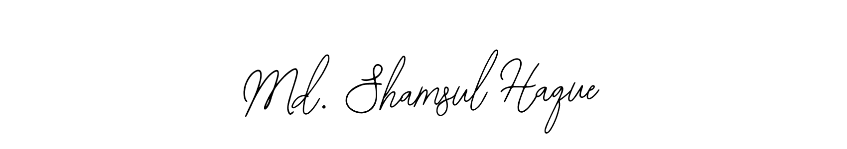 You should practise on your own different ways (Bearetta-2O07w) to write your name (Md. Shamsul Haque) in signature. don't let someone else do it for you. Md. Shamsul Haque signature style 12 images and pictures png