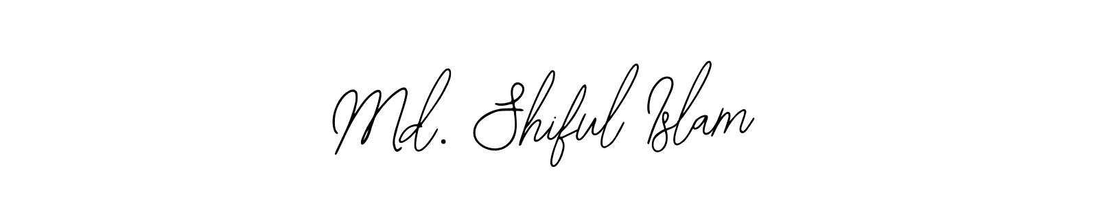 Use a signature maker to create a handwritten signature online. With this signature software, you can design (Bearetta-2O07w) your own signature for name Md. Shiful Islam. Md. Shiful Islam signature style 12 images and pictures png