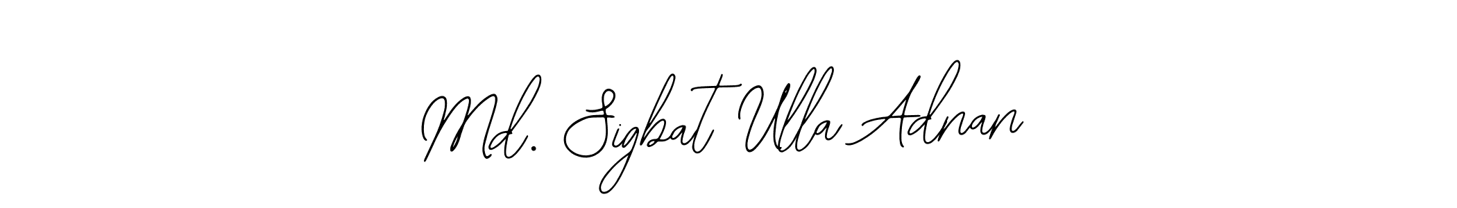 The best way (Bearetta-2O07w) to make a short signature is to pick only two or three words in your name. The name Md. Sigbat Ulla Adnan include a total of six letters. For converting this name. Md. Sigbat Ulla Adnan signature style 12 images and pictures png