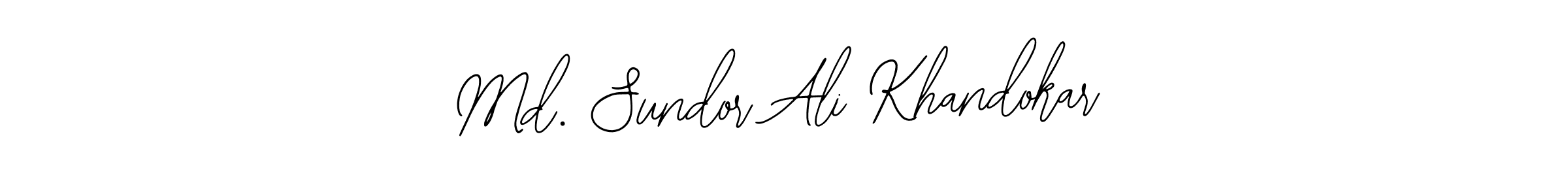 How to make Md. Sundor Ali Khandokar signature? Bearetta-2O07w is a professional autograph style. Create handwritten signature for Md. Sundor Ali Khandokar name. Md. Sundor Ali Khandokar signature style 12 images and pictures png