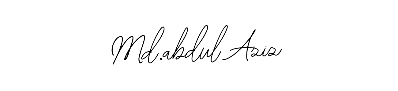 How to make Md.abdul Aziz name signature. Use Bearetta-2O07w style for creating short signs online. This is the latest handwritten sign. Md.abdul Aziz signature style 12 images and pictures png