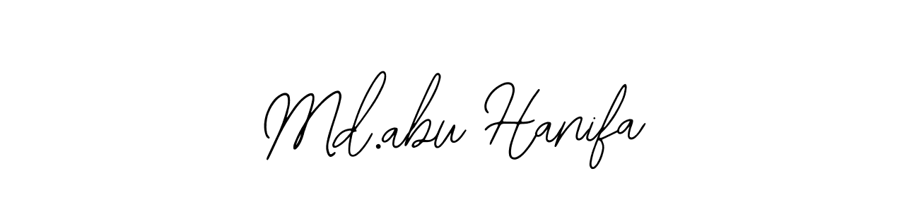 How to make Md.abu Hanifa name signature. Use Bearetta-2O07w style for creating short signs online. This is the latest handwritten sign. Md.abu Hanifa signature style 12 images and pictures png