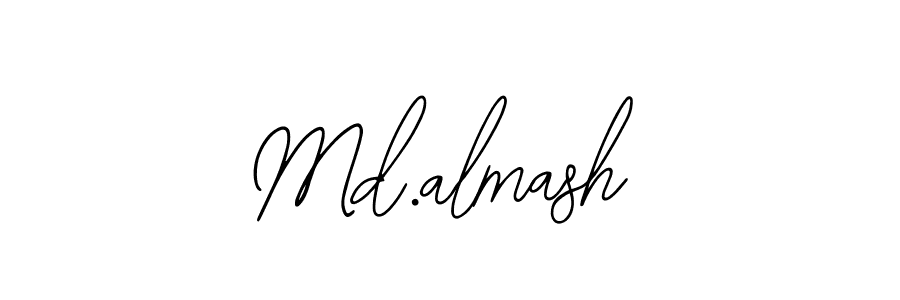 Use a signature maker to create a handwritten signature online. With this signature software, you can design (Bearetta-2O07w) your own signature for name Md.almash. Md.almash signature style 12 images and pictures png