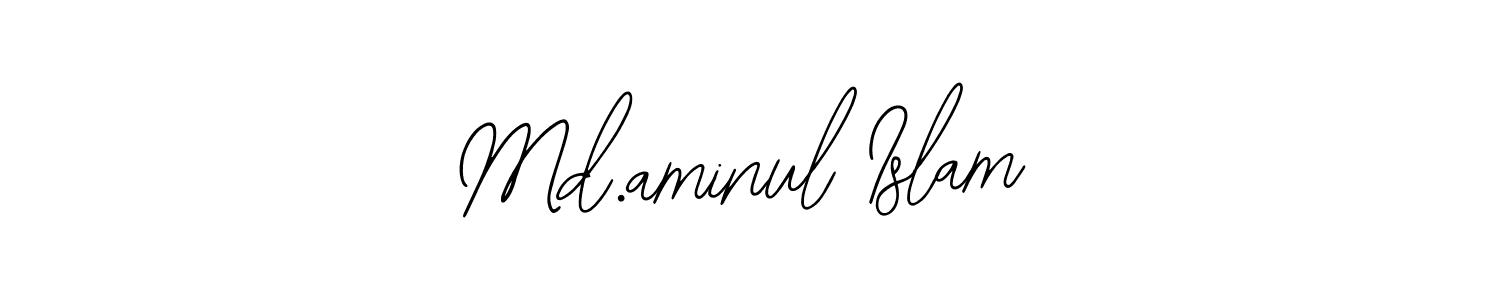 How to make Md.aminul Islam name signature. Use Bearetta-2O07w style for creating short signs online. This is the latest handwritten sign. Md.aminul Islam signature style 12 images and pictures png