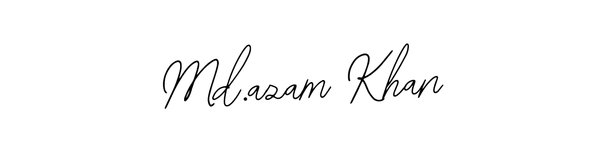 You should practise on your own different ways (Bearetta-2O07w) to write your name (Md.azam Khan) in signature. don't let someone else do it for you. Md.azam Khan signature style 12 images and pictures png