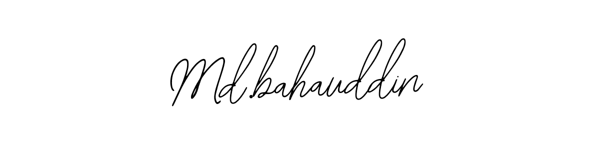 How to make Md.bahauddin name signature. Use Bearetta-2O07w style for creating short signs online. This is the latest handwritten sign. Md.bahauddin signature style 12 images and pictures png
