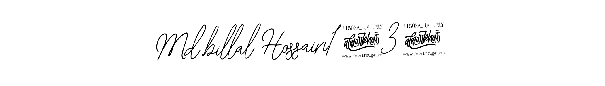 Use a signature maker to create a handwritten signature online. With this signature software, you can design (Bearetta-2O07w) your own signature for name Md.billal Hossain1234. Md.billal Hossain1234 signature style 12 images and pictures png