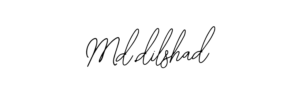 Use a signature maker to create a handwritten signature online. With this signature software, you can design (Bearetta-2O07w) your own signature for name Md.dilshad. Md.dilshad signature style 12 images and pictures png