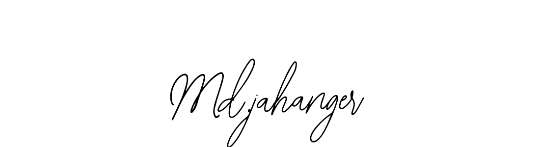 The best way (Bearetta-2O07w) to make a short signature is to pick only two or three words in your name. The name Md.jahanger include a total of six letters. For converting this name. Md.jahanger signature style 12 images and pictures png