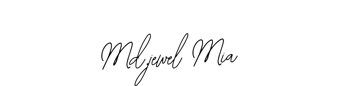 Md.jewel Mia stylish signature style. Best Handwritten Sign (Bearetta-2O07w) for my name. Handwritten Signature Collection Ideas for my name Md.jewel Mia. Md.jewel Mia signature style 12 images and pictures png