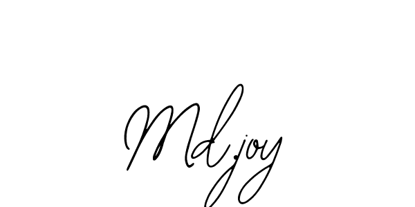 The best way (Bearetta-2O07w) to make a short signature is to pick only two or three words in your name. The name Md.joy include a total of six letters. For converting this name. Md.joy signature style 12 images and pictures png