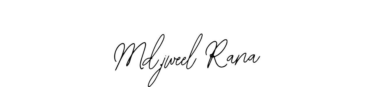 The best way (Bearetta-2O07w) to make a short signature is to pick only two or three words in your name. The name Md.jweel Rana include a total of six letters. For converting this name. Md.jweel Rana signature style 12 images and pictures png