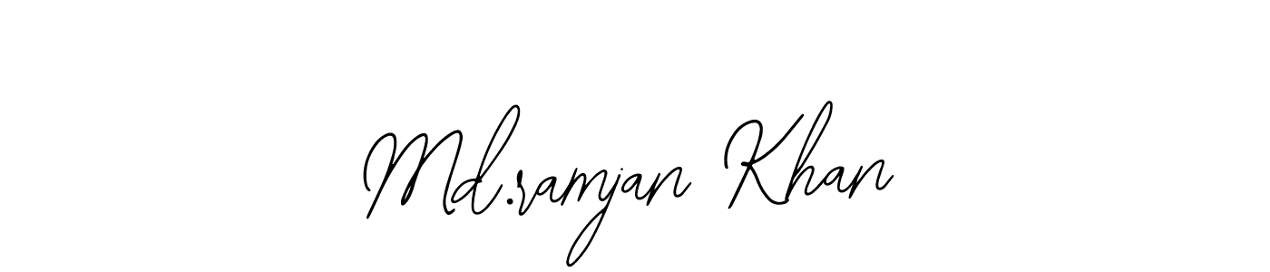 if you are searching for the best signature style for your name Md.ramjan Khan. so please give up your signature search. here we have designed multiple signature styles  using Bearetta-2O07w. Md.ramjan Khan signature style 12 images and pictures png