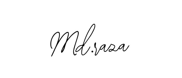 How to Draw Md.raza signature style? Bearetta-2O07w is a latest design signature styles for name Md.raza. Md.raza signature style 12 images and pictures png