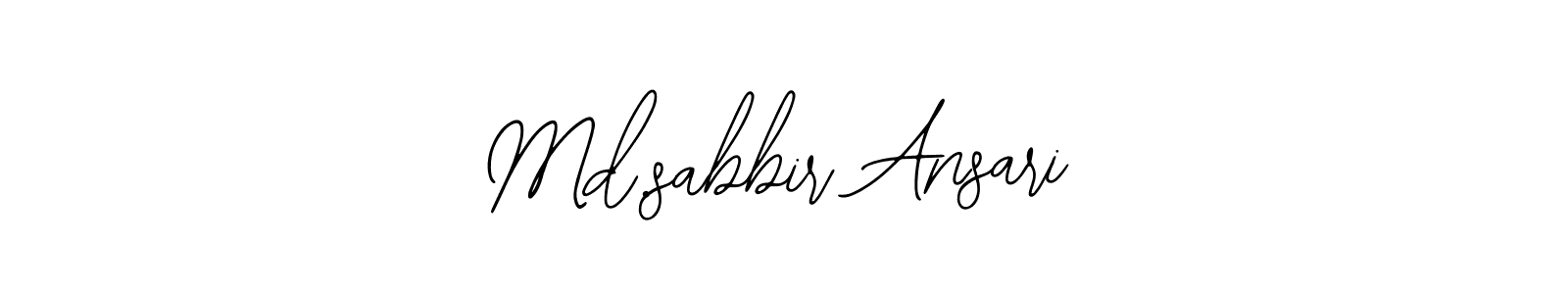 How to make Md.sabbir Ansari signature? Bearetta-2O07w is a professional autograph style. Create handwritten signature for Md.sabbir Ansari name. Md.sabbir Ansari signature style 12 images and pictures png