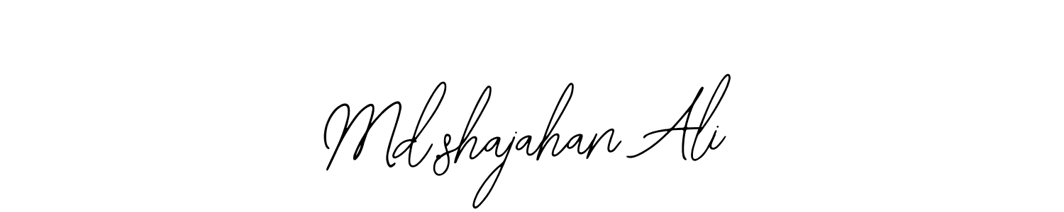 How to make Md.shajahan Ali signature? Bearetta-2O07w is a professional autograph style. Create handwritten signature for Md.shajahan Ali name. Md.shajahan Ali signature style 12 images and pictures png