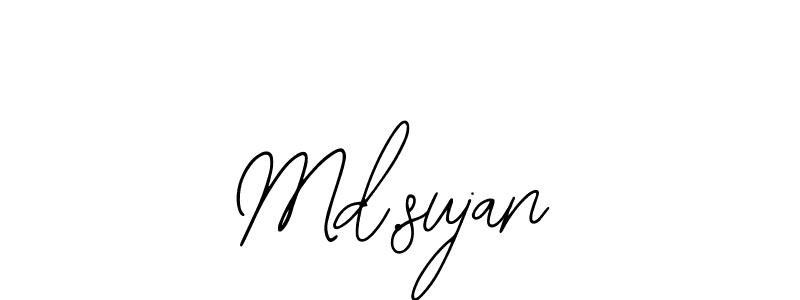 Design your own signature with our free online signature maker. With this signature software, you can create a handwritten (Bearetta-2O07w) signature for name Md.sujan. Md.sujan signature style 12 images and pictures png