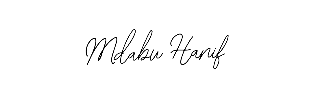 You should practise on your own different ways (Bearetta-2O07w) to write your name (Mdabu Hanif) in signature. don't let someone else do it for you. Mdabu Hanif signature style 12 images and pictures png