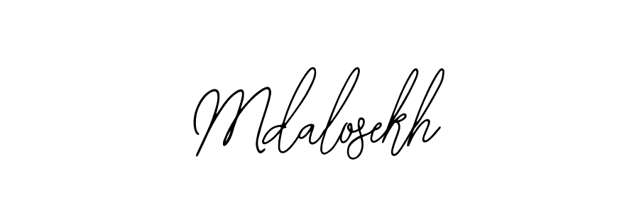 Design your own signature with our free online signature maker. With this signature software, you can create a handwritten (Bearetta-2O07w) signature for name Mdalosekh. Mdalosekh signature style 12 images and pictures png