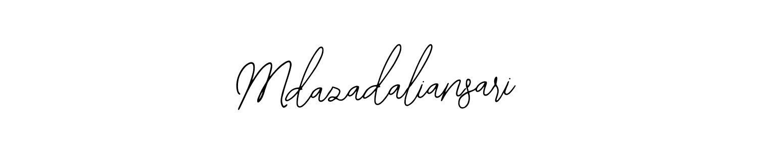 Similarly Bearetta-2O07w is the best handwritten signature design. Signature creator online .You can use it as an online autograph creator for name Mdazadaliansari. Mdazadaliansari signature style 12 images and pictures png