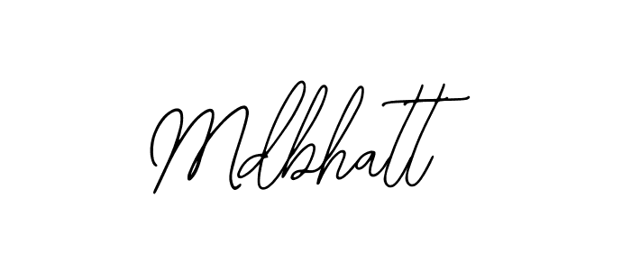 Also we have Mdbhatt name is the best signature style. Create professional handwritten signature collection using Bearetta-2O07w autograph style. Mdbhatt signature style 12 images and pictures png