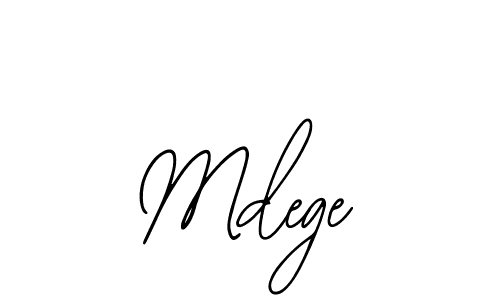 Make a beautiful signature design for name Mdege. With this signature (Bearetta-2O07w) style, you can create a handwritten signature for free. Mdege signature style 12 images and pictures png