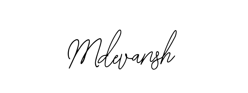 The best way (Bearetta-2O07w) to make a short signature is to pick only two or three words in your name. The name Mdevansh include a total of six letters. For converting this name. Mdevansh signature style 12 images and pictures png
