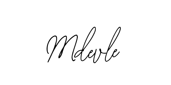 Design your own signature with our free online signature maker. With this signature software, you can create a handwritten (Bearetta-2O07w) signature for name Mdevle. Mdevle signature style 12 images and pictures png