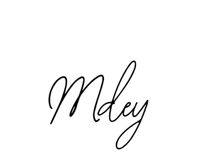 How to make Mdey name signature. Use Bearetta-2O07w style for creating short signs online. This is the latest handwritten sign. Mdey signature style 12 images and pictures png