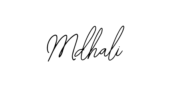 How to make Mdhali signature? Bearetta-2O07w is a professional autograph style. Create handwritten signature for Mdhali name. Mdhali signature style 12 images and pictures png