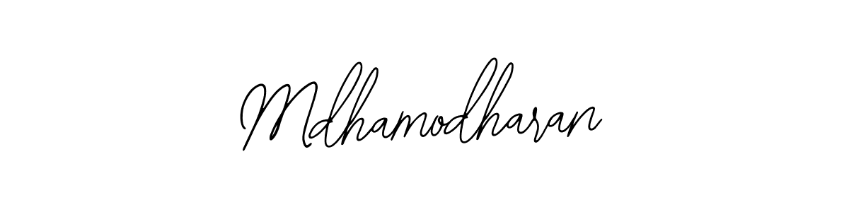 How to make Mdhamodharan name signature. Use Bearetta-2O07w style for creating short signs online. This is the latest handwritten sign. Mdhamodharan signature style 12 images and pictures png