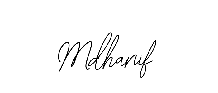 The best way (Bearetta-2O07w) to make a short signature is to pick only two or three words in your name. The name Mdhanif include a total of six letters. For converting this name. Mdhanif signature style 12 images and pictures png